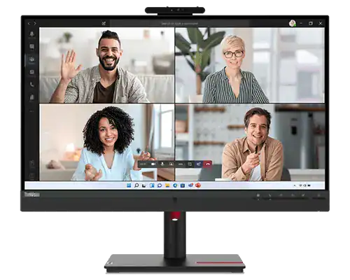 Lenovo ThinkVision T27hv-30 Monitor - 27.0" QHD IPS / 4ms / HDMI 2.1 / DisplayPort 1.4 /LAN / USB-C / Camera / Speaker / Microphone - Monitor