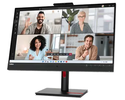 Lenovo ThinkVision T27hv-30 Monitor - 27.0" QHD IPS / 4ms / HDMI 2.1 / DisplayPort 1.4 /LAN / USB-C / Camera / Speaker / Microphone - Monitor