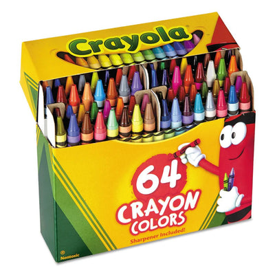 64 ct - Non - Paggable Crayon Colors