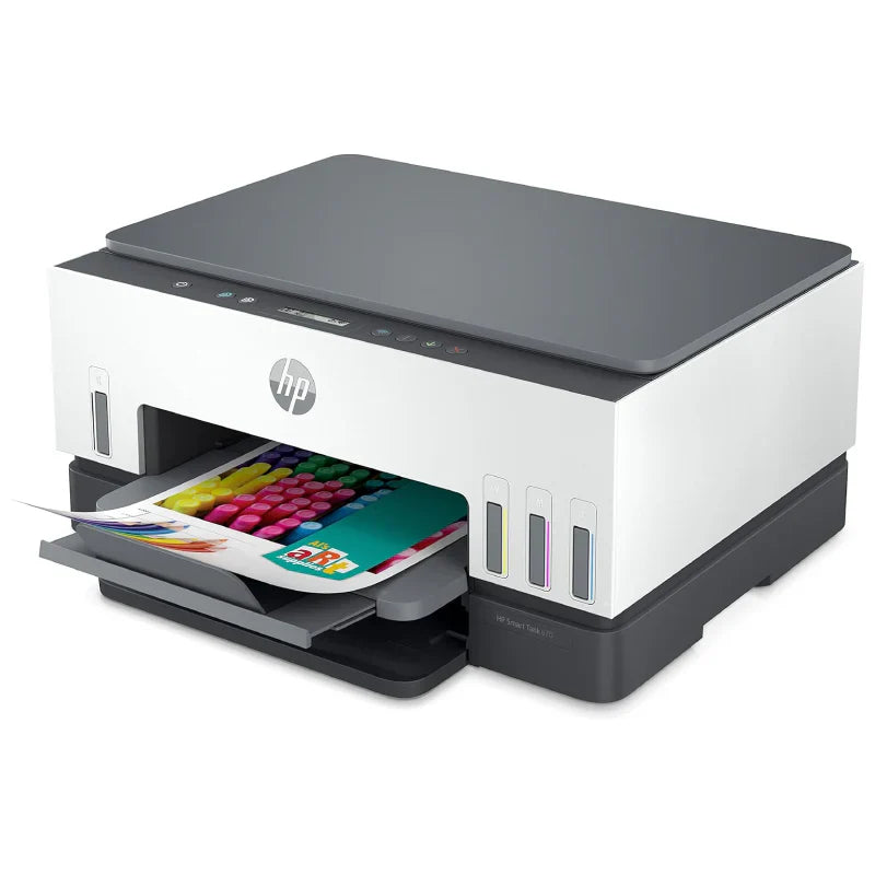 HP Smart Tank 670 AIO - 12ppm / 4800dpi / A4 / USB / Wi-Fi / Color Inkjet - Printer