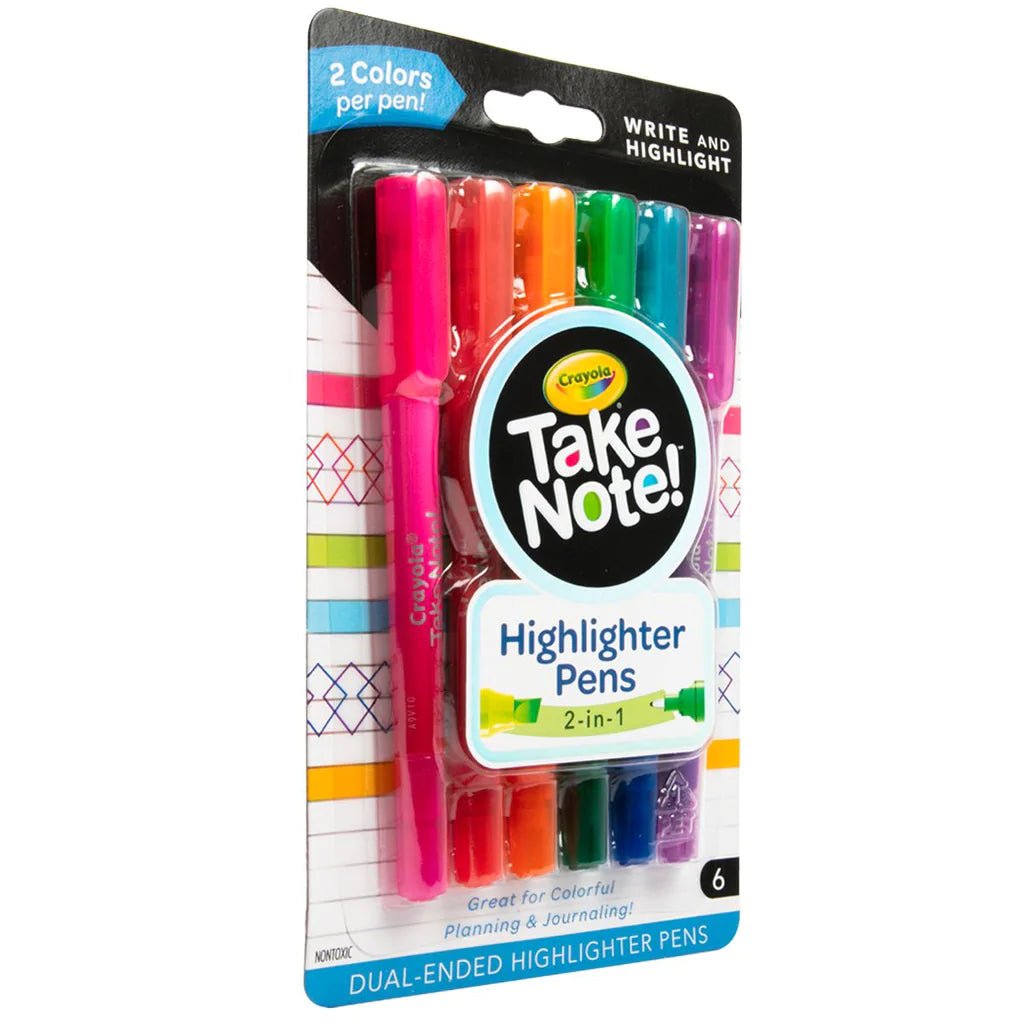 6CT.TAKE NOTE WRITE & HIGHLIGHT PENS