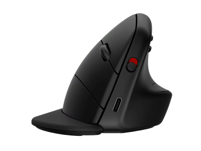 HP 920 Ergonomic Vertical Wireless Mouse - Up to 4000 dpi / 6 Buttons (5 Programmable) / Black Color