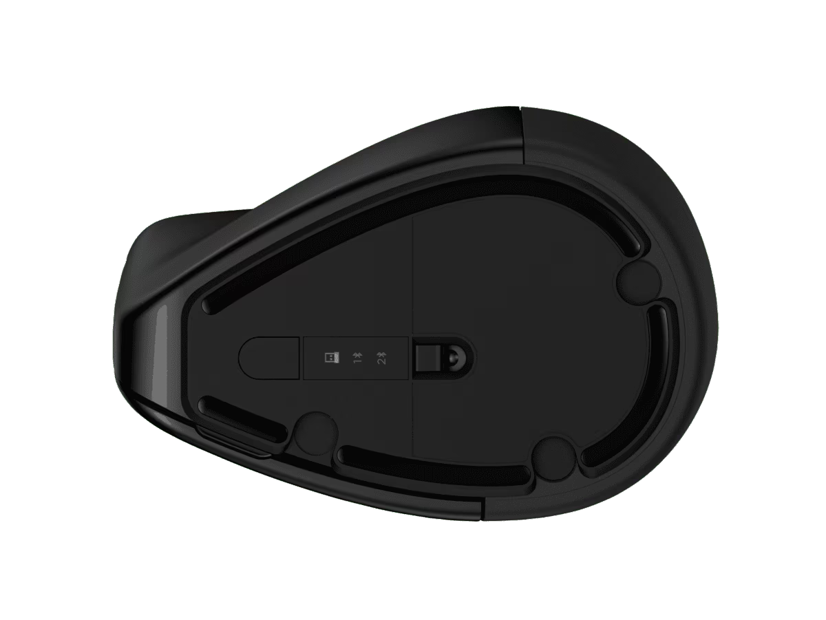 HP 920 Ergonomic Vertical Wireless Mouse - Up to 4000 dpi / 6 Buttons (5 Programmable) / Black Color