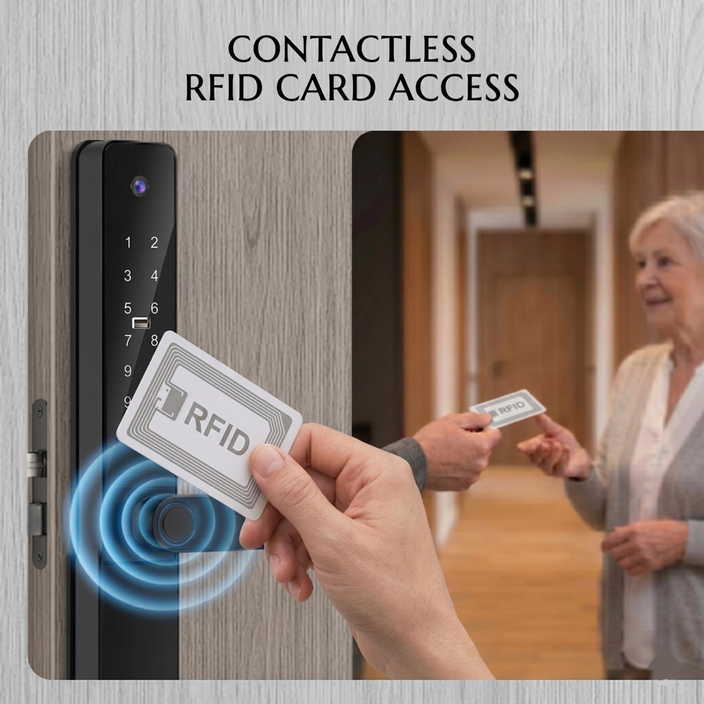 IK0953 - Smart Aluminum Tuya lock with camera