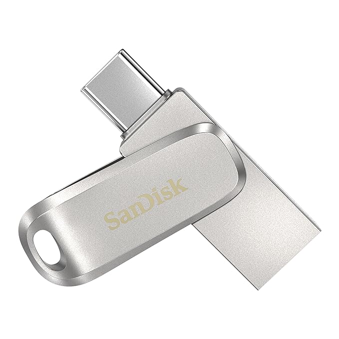 SanDisk Ultra Dual Drive Luxe - 512GB / Up to 400 MB/s / USB 3.2 Gen 1 / Type-C / Silver