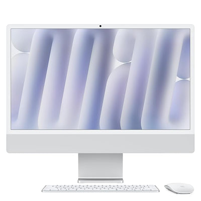Apple iMac - 24" Standard Glass / M4 / 10-Core CPU / 10-Core GPU / 16 Core Neural Engine / 32GB RAM / 1TB SSD / Arb/Eng / Silver / 1YW