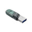 SanDisk iXpand Flash Drive Flip - 128GB / USB 3.1 Gen 1 / Lightning / Black and Silver