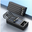Airmez 30000mAh Solar Power Bank – High Capacity with Built-in Cables