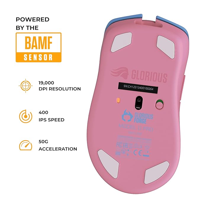 Glorious Model D Wireless PRO Mouse - Skyline Blue/Pink - Forge
