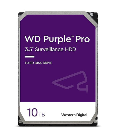 WD Purple Pro Surveillance Hard Drive - 10TB / 3.5-inch / SATA / 256MB Buffer