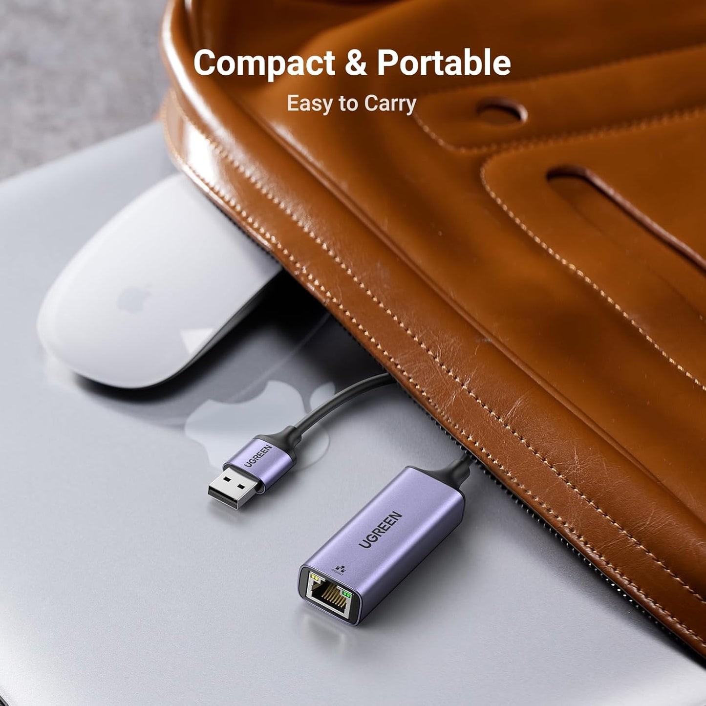 UGREEN USB to RJ45 Ethernet Adapter Aluminum Case - Space Gray