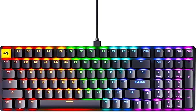 Glorious GMMK2 Full Size 96% Pre-Built Wired RGB Mechanical Gaming Keyboard (Arabic Layout) - Black
