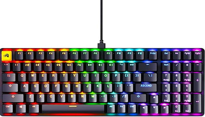 Glorious GMMK2 Full Size 96% Pre-Built Wired RGB Mechanical Gaming Keyboard (Arabic Layout) - Black