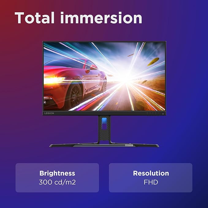 Lenovo Legion R24s - 23.8" FHD IPS Anti-glare / 1ms / Up to 144Hz / HDMI 2.1 / DP 1.4 / Raven Black - Monitor