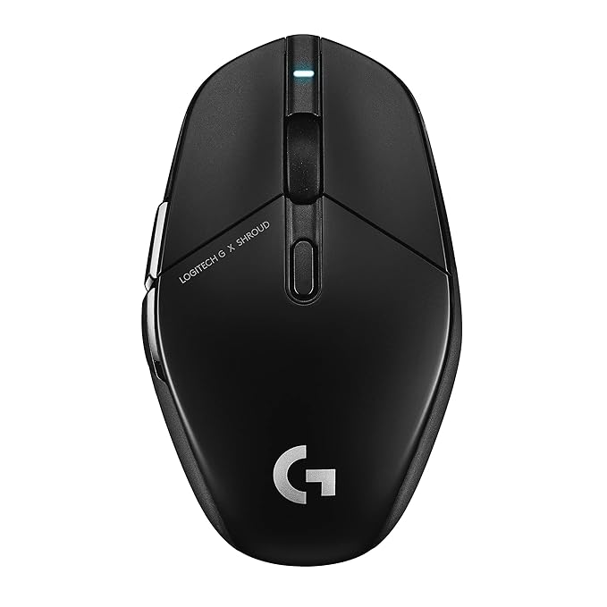 Logitech G303 SHROUD Edition Gaming Mouse - Wireless / 100 – 25,000 dpi / Black