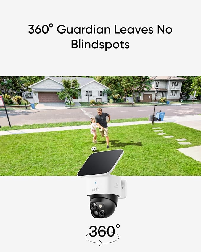 Eufy SoloCam S340 Wireless Outdoor Security Camera - 3k / 8x Zoom / White