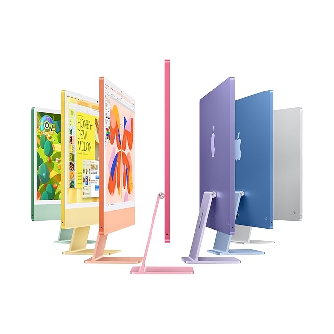 Apple iMac - 24" Standard Glass / M4 / 10-Core CPU / 10-Core GPU / 16 Core Neural Engine / 32GB RAM / 1TB SSD / Arb/Eng / Silver / 1YW