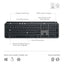 Logitech MX KEYS S Advanced Wireless Illuminated Keyboard - Graphite - Arb