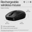 HP 690 Rechargeable Wireless Mouse - Up to 4000 dpi / 7 Buttons (6 Programmable) / Black Color