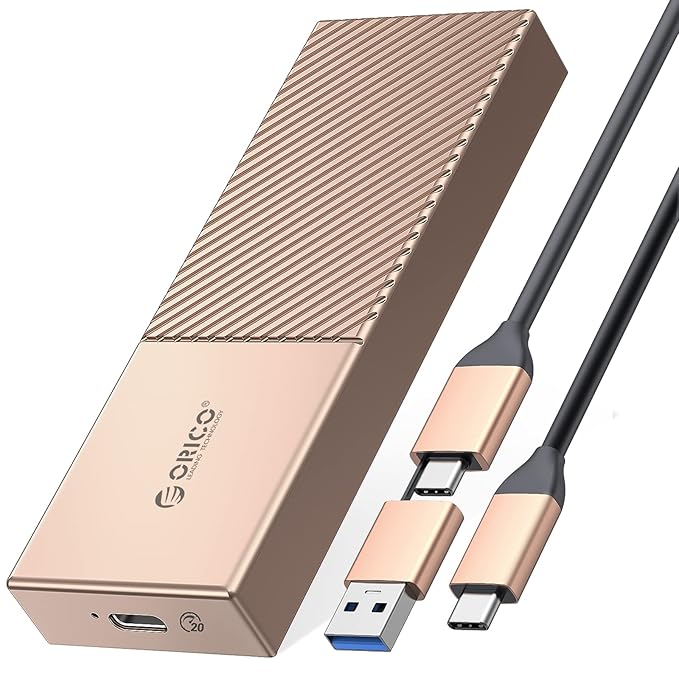ORICO USB3.2 20Gbps M.2 NVMe SSD Enclosure - Rose Gold