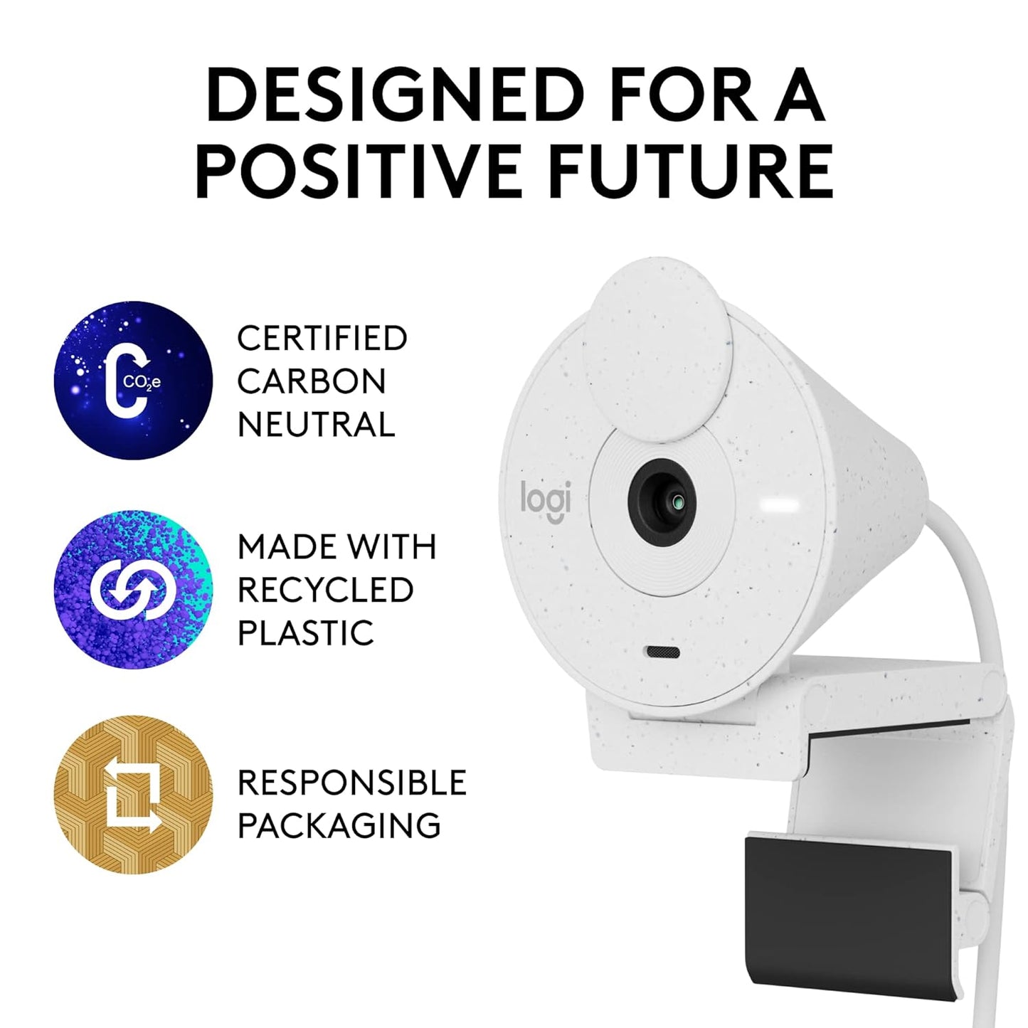 Logitech Brio 300 Full HD Webcam - 2MP / USB-C / Wired