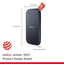 SanDisk Portable SSD - 1TB / Up to 800 MB/s / USB 3.2 Gen 2 Type-C / External SSD (Solid State Drive)
