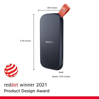 SanDisk Portable SSD - 1TB / Up to 800 MB/s / USB 3.2 Gen 2 Type-C / External SSD (Solid State Drive)