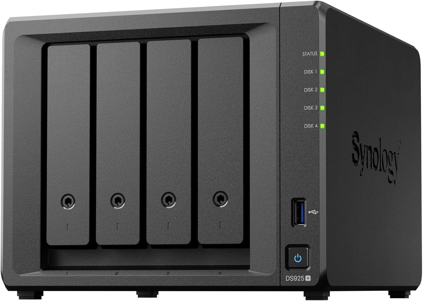 Synology DiskStation DS925+ - SATA / M.2 NVMe / 4 فتحات / USB / LAN / سطح المكتب