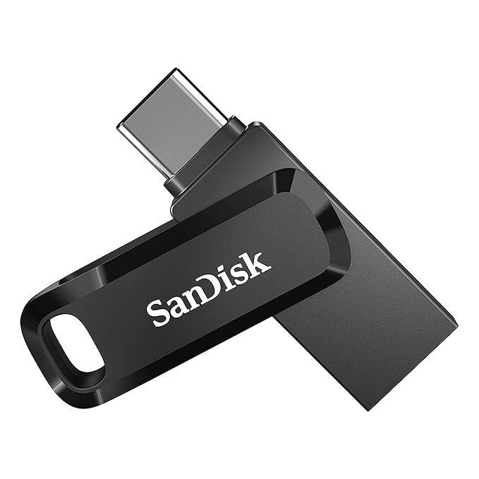 SanDisk Ultra Dual Drive Go Flash Drive - 256GB / Up to 400 MB/s / USB 3.2 Gen 1 / Type-C / Black