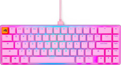 Glorious GMMK2 65% Pre-Built ANSI USA Wired RGB Mechanical Gaming Keyboard - Pink