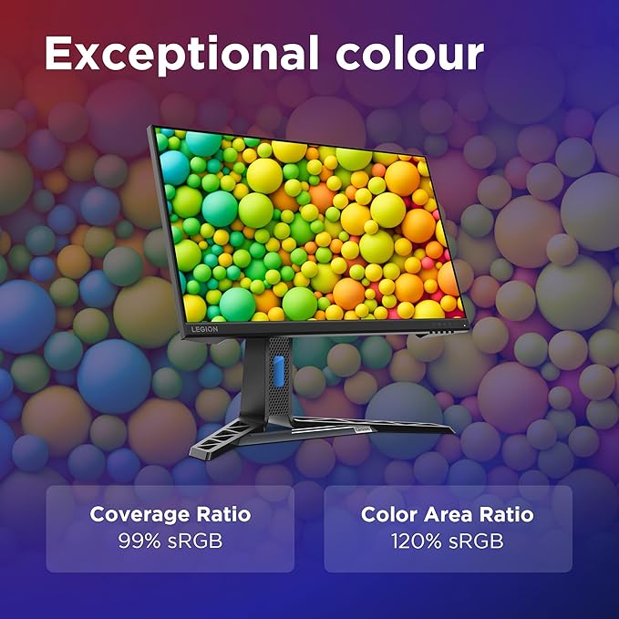 Lenovo Legion R24s - 23.8" FHD IPS Anti-glare / 1ms / Up to 144Hz / HDMI 2.1 / DP 1.4 / Raven Black - Monitor