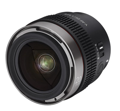 عدسة ساميانغ V-AF 20mm T1.9 Fe ذات التركيز التلقائي للفيديو لحامل سوني E-mount
