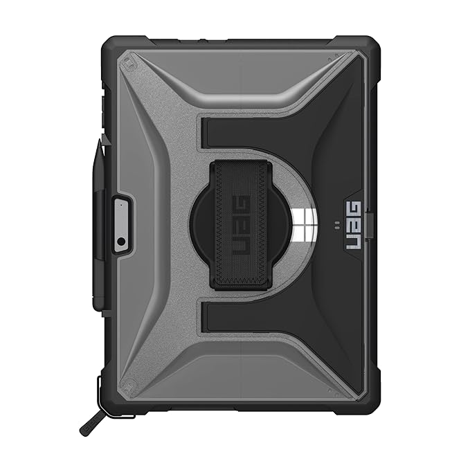 UAG Microsoft Surface Pro X Plasma Case With Handstrap & Shoulder Strap - Black