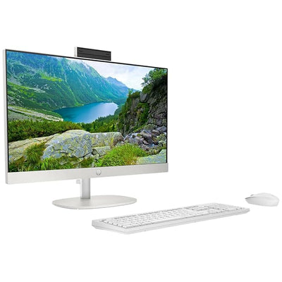 HP 27-CR1004NE AIO PC - Ultra 7 155U / 16GB / 512GB (NVME M.2 SSD) / 27" FHD Multi-Touch / DOS (Without OS) / Shell white / 1YW - Desktop