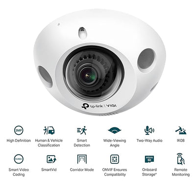 TP-Link 3MP IR Mini Dome Network Camera - RJ45 / White