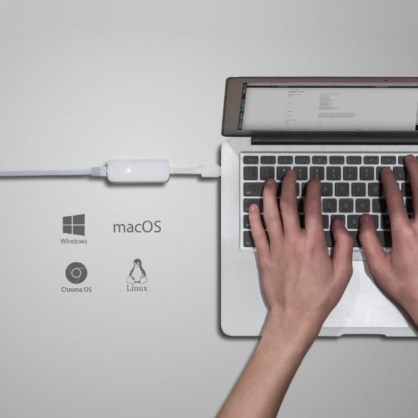 TP-Link UE300 USB 3.0 Gigabit Ethernet Network Adapter - 1x LAN / Gigabit / USB 3.0 / White