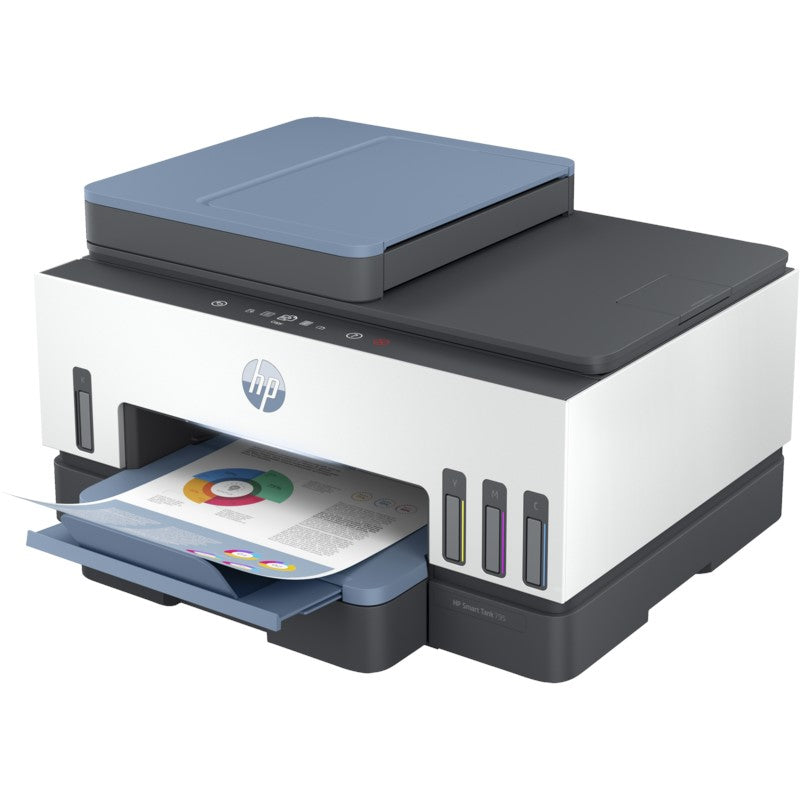 HP Smart Tank 795 Wi Fi All-in-One Printer Duplexer with ADF and Magic Touch Panel-Blue
