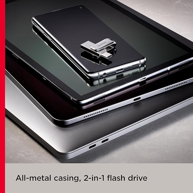 SanDisk Ultra Dual Drive Luxe - 512GB / Up to 400 MB/s / USB 3.2 Gen 1 / Type-C / Silver