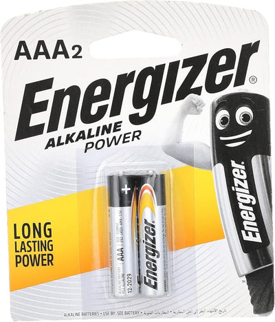 Energizer - AAA Alkaline Power 1.5v 2Pcs