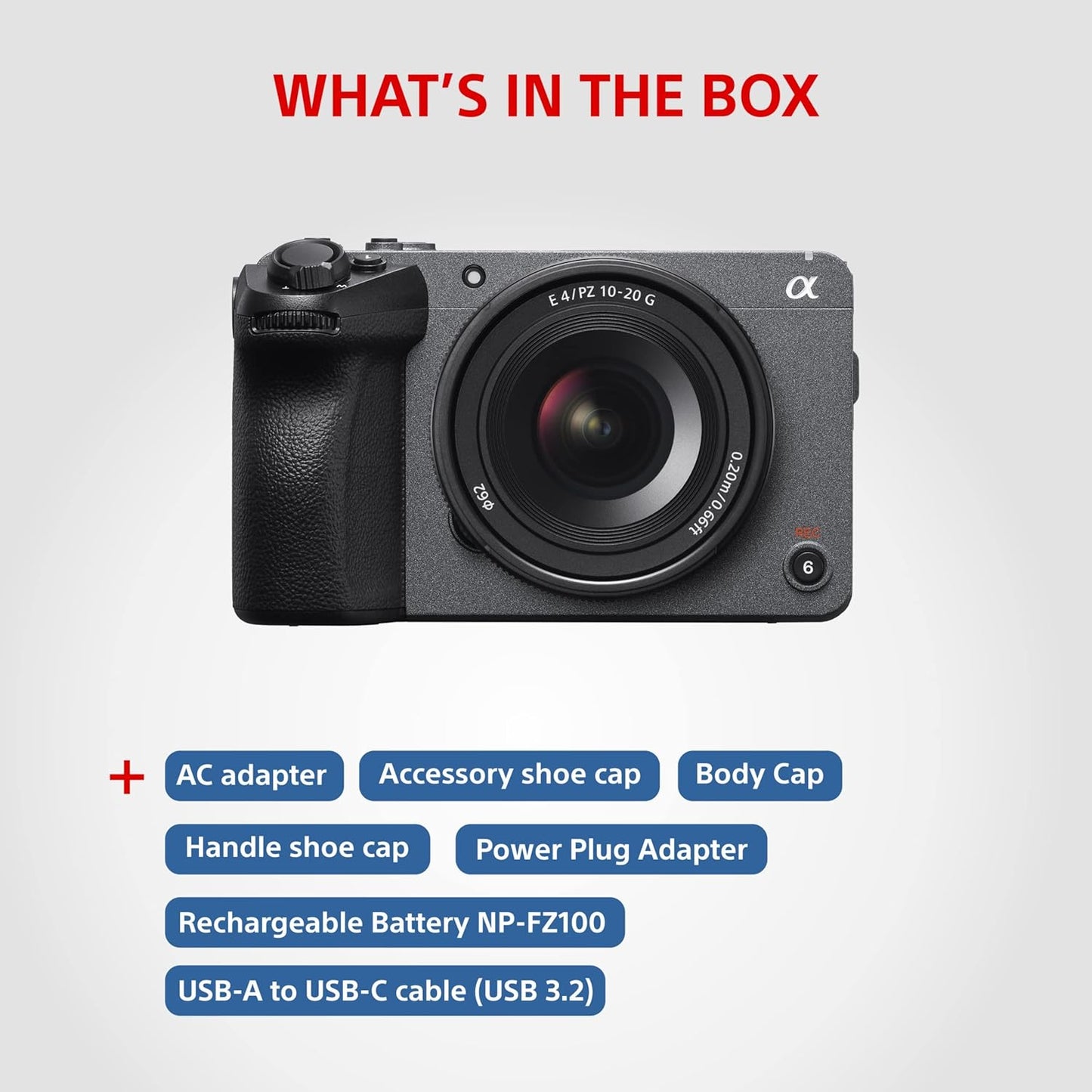 كاميرا سوني ILME-FX30B السينمائية الرقمية (الهيكل فقط) - 26 ميجابكسل / شاشة LCD مقاس 2.8 بوصة بدقة 4K / واي فاي / بلوتوث / HDMI / USB - أسود