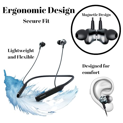 Philips 5000S Wireless Headphones - Bluetooth / USB-C / Black