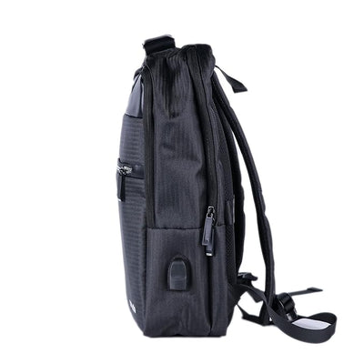 Porodo Lifestyle Water-Resistant PU Backpack - Black