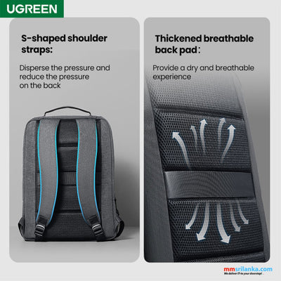 UGREEN Laptop Backpack B02 (Up to 15.6'') - Dark Grey