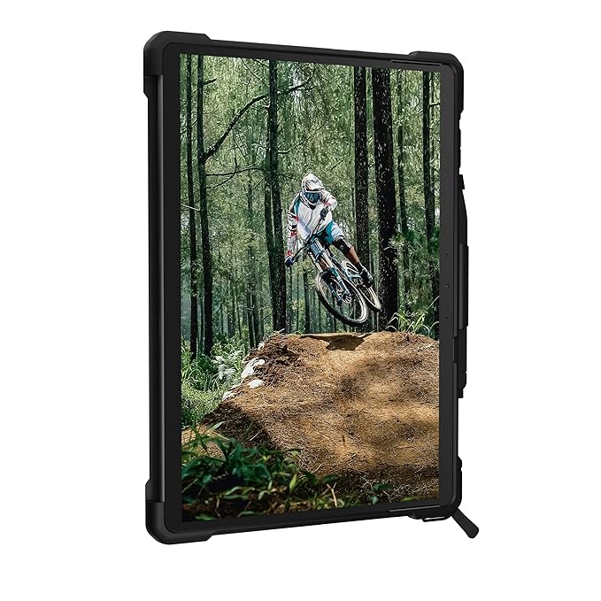 UAG Microsoft Surface Pro X Plasma Case With Handstrap & Shoulder Strap - Black