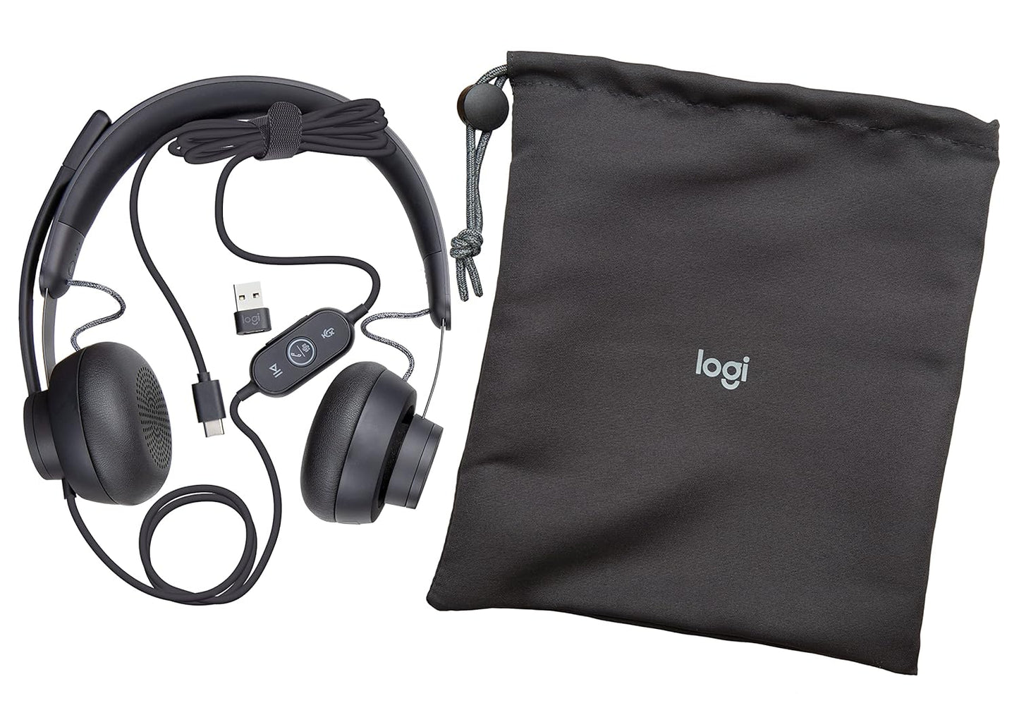 Logitech Zone Wired MSFT Teams Headset - Wired / Stereo / USB-C / Black