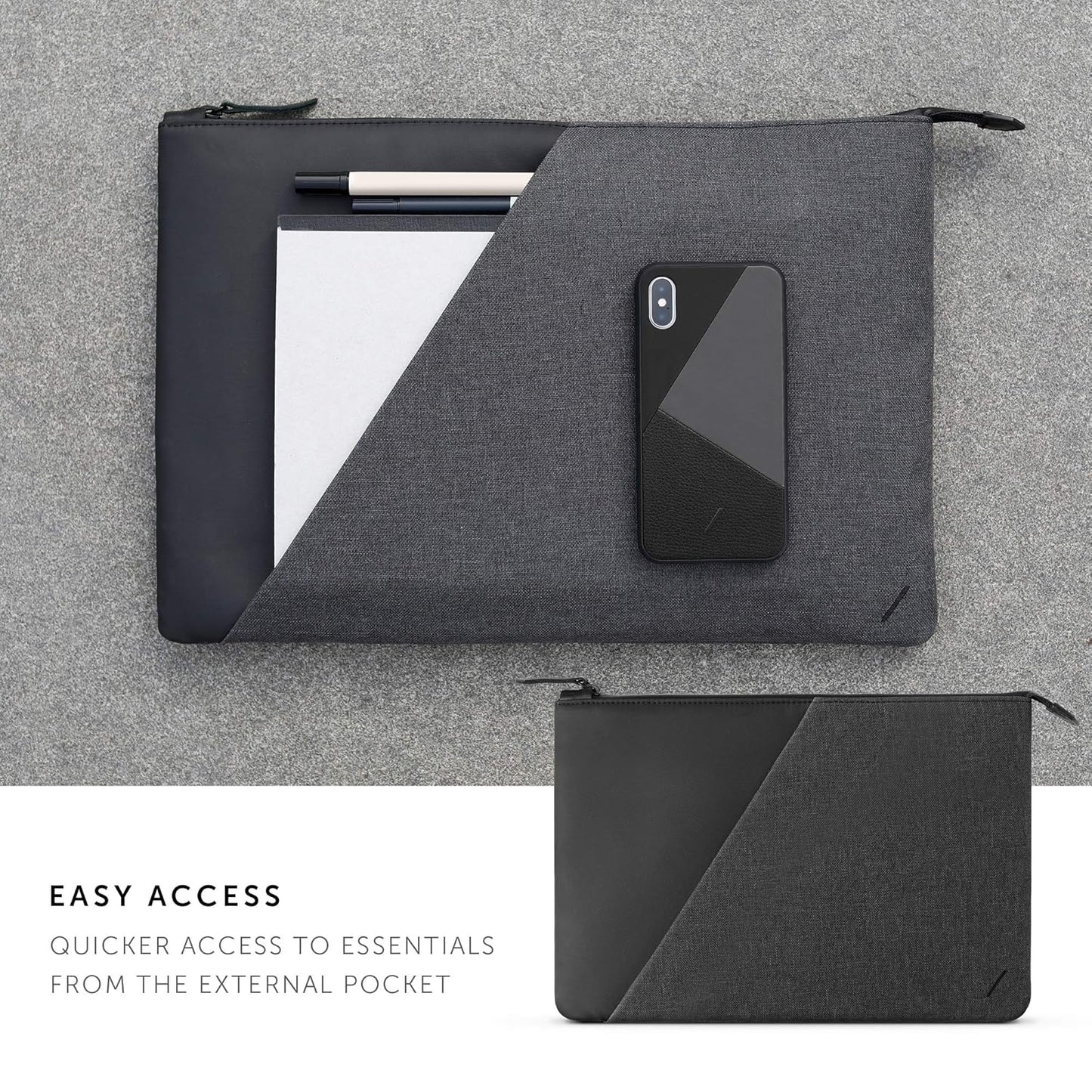 Native Union Stow Sleeve Fabric for Macbook 12" - Slate
