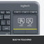 Logitech K400 Plus Wireless Touch Keyboard - 2.40GHz / Up to 10m / Wi-Fi / Black - Keyboard