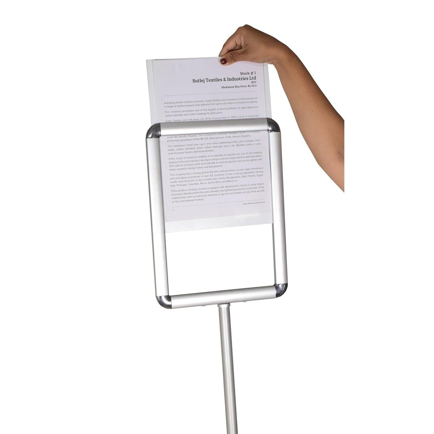 A4 Adjustable Steel Poster Stand