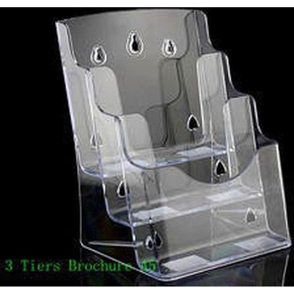 Acrylic 3 Compartments Stand A4 Size