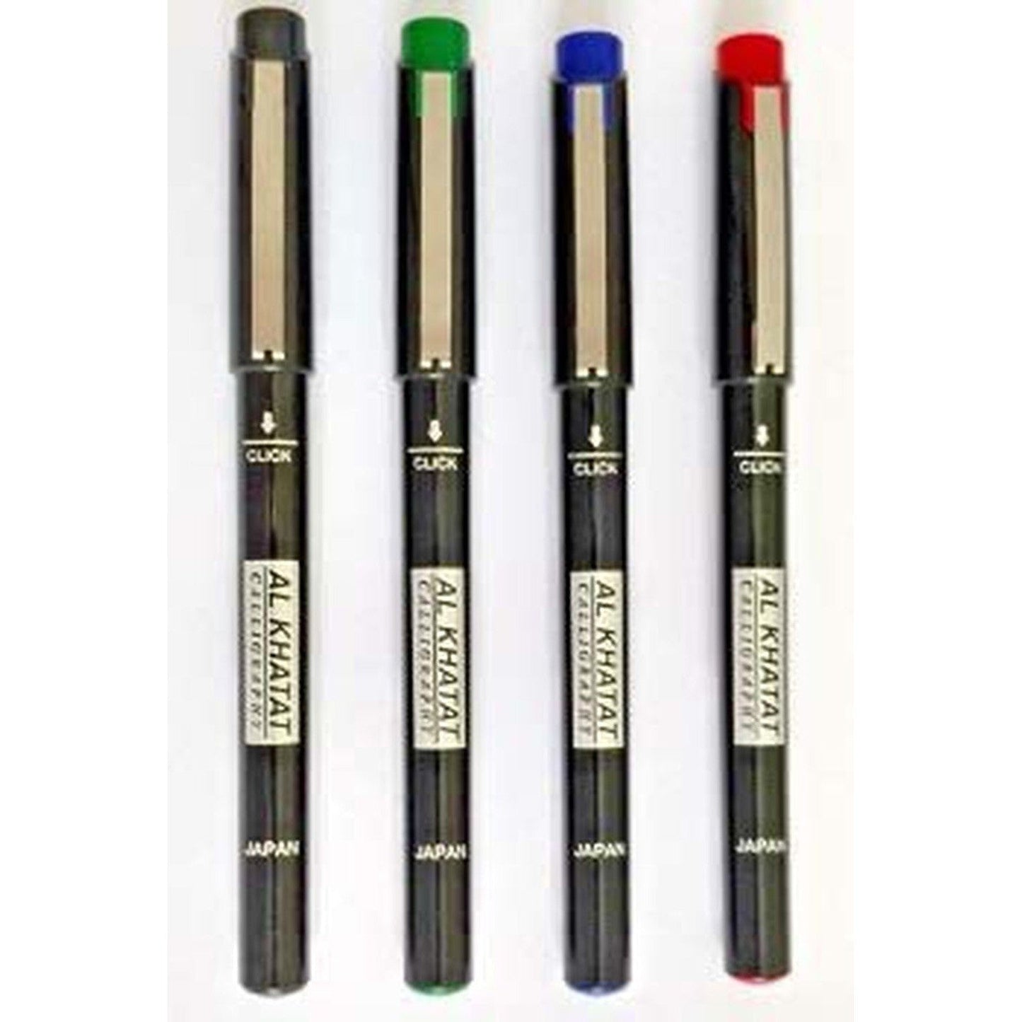 Al Khatat Calligraphy Pen 1.0 Wallet = 4 Blue + Black + Red + Green